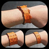 BRAZALETE PIEL COCODRILO