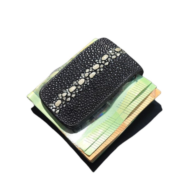 Pinza para billetes piel Mantarraya reyna