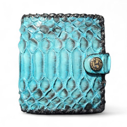 CARTERA BILLETERA PIEL SERPIENTE CON MONEDERO