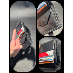 CARTERA BILLETERA PIEL SERPIENTE CON MONEDERO