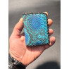 Snake Leather Card Holder Handcrafted Spain | Tabarez