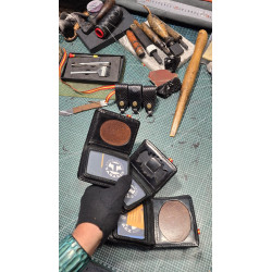 Security Badge Leather Wallet Handcrafted Spain | Tabarez