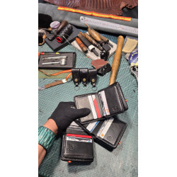 Security Badge Holder Leather Wallet Handcrafted Spain | Tabarez